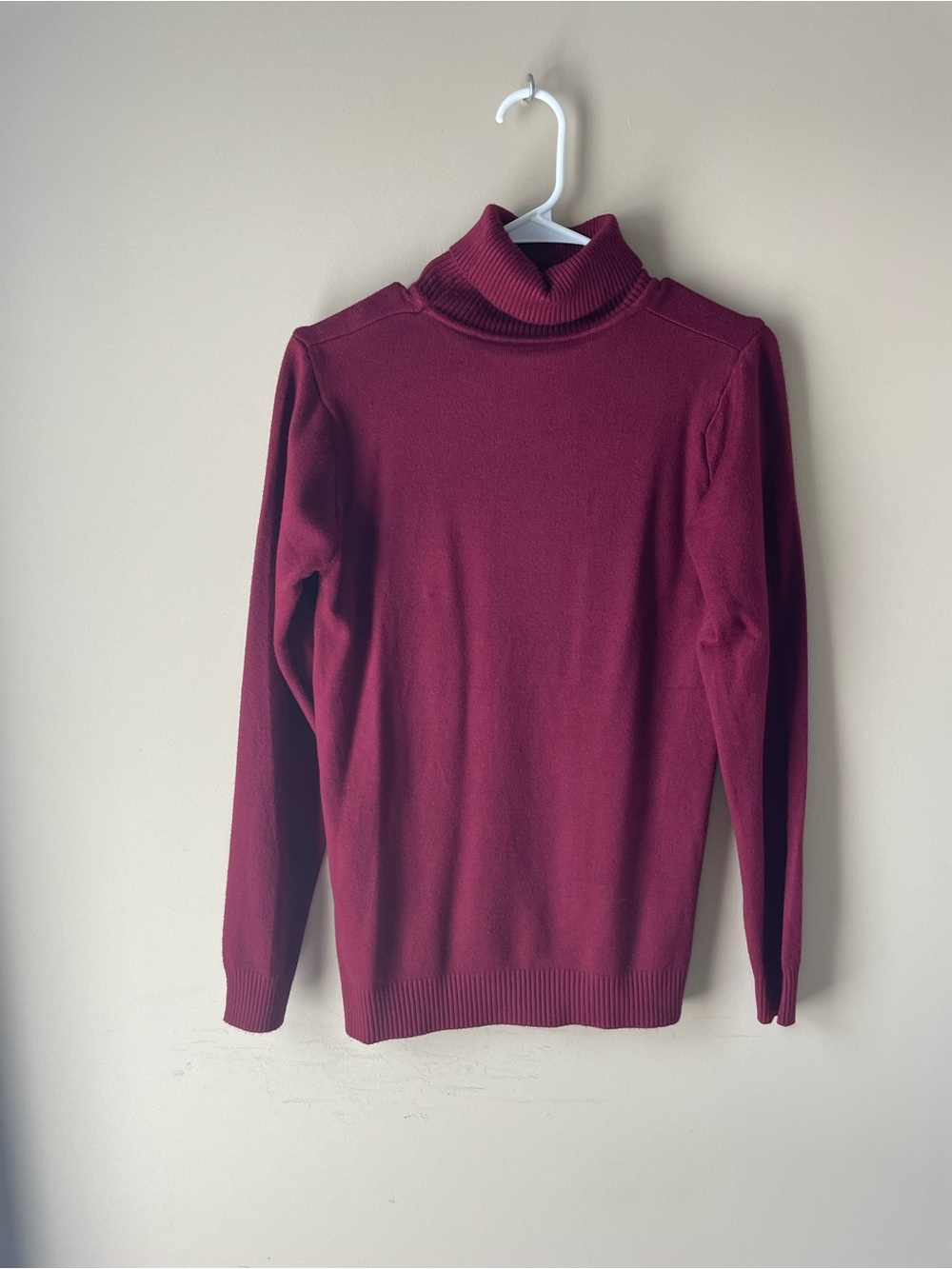 Source Unknown Deep Burgundy Turtleneck Sweater